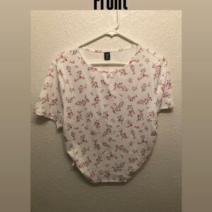 SHEIN Cream Boxy Relaxed T-Shirt BRAND NEW NEVER WORN